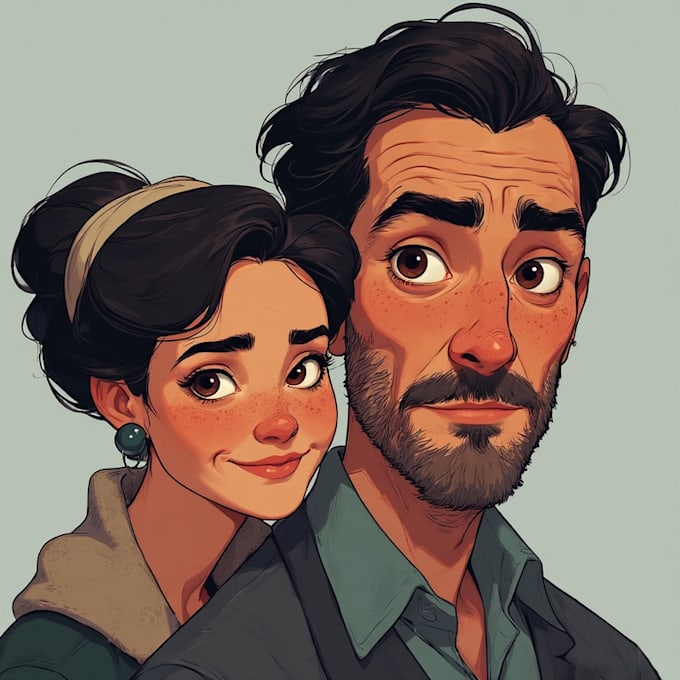 draw faceless couple illustration couples portrait