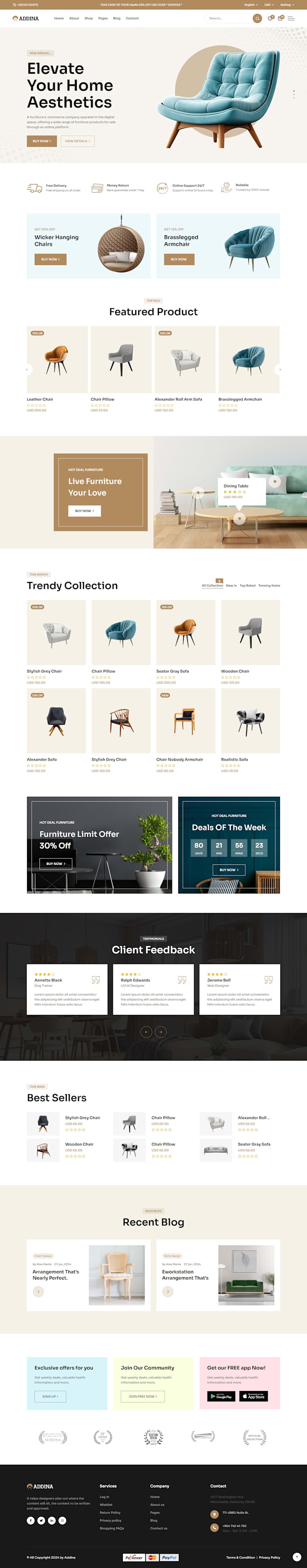 create professional wordpress website using elementor