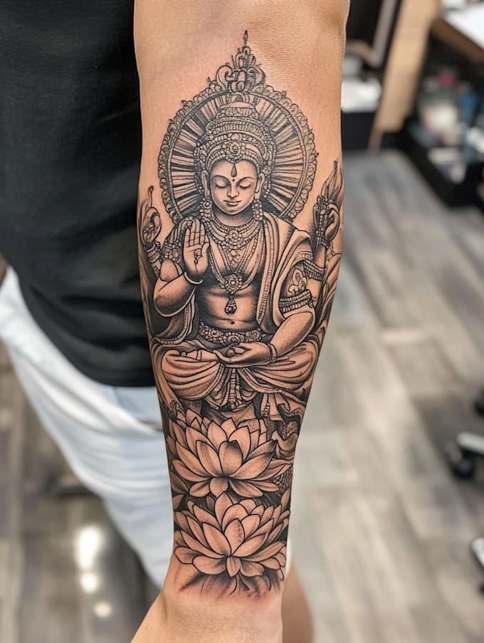 unique realistic tattoo design
