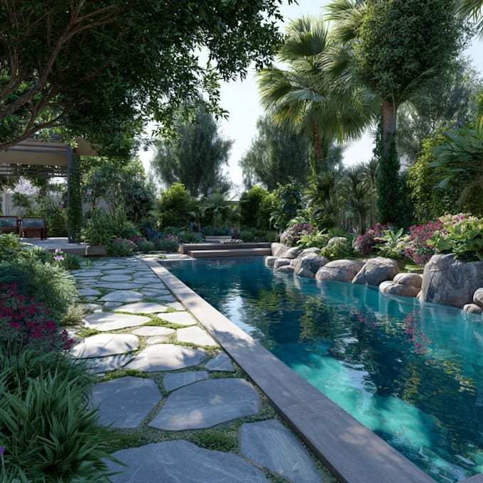 do landscape designing home garden high quality renderings
