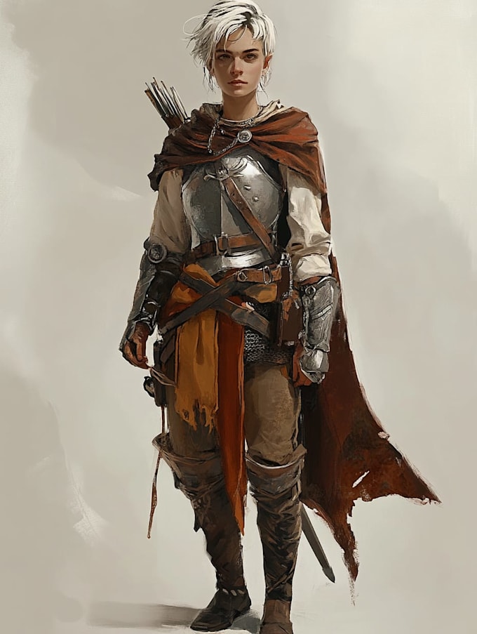 create fantasy dnd character concept art dnd party map