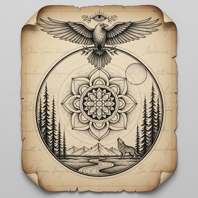 basic dotwork tattoo design for you