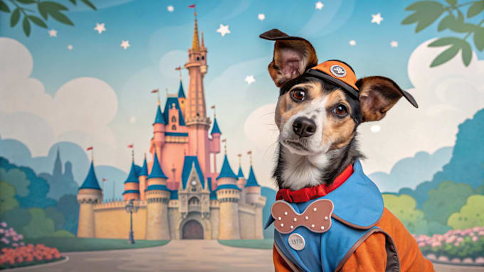 create amazing disney pet portrait