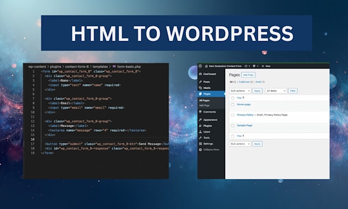 Reconstruisez votre site html dans wordpress