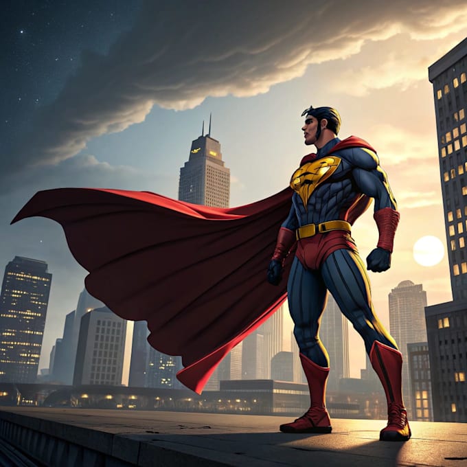 superhero character for comics