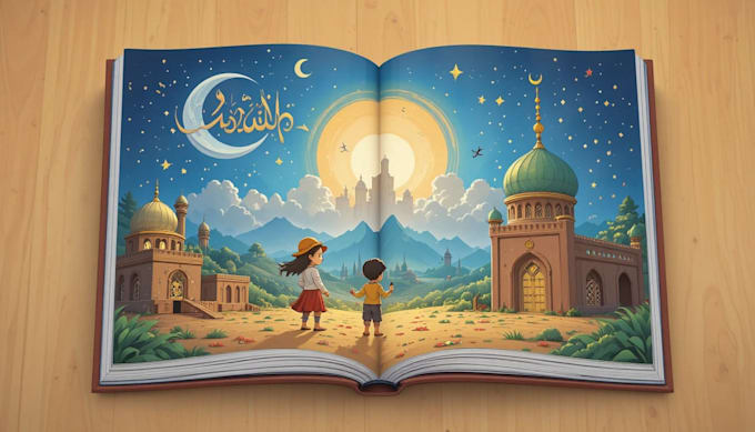 illustrate an islamic children book