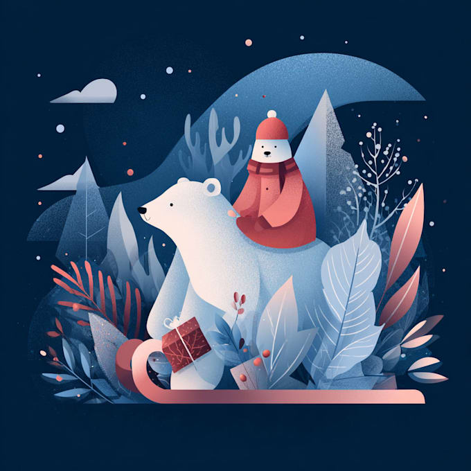 create festive holiday christmas design illustration