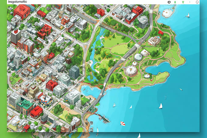 make unique hand drawn map vector illustration