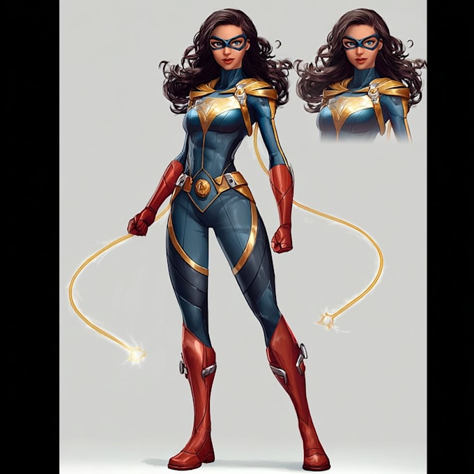 create custom superhero illustrations for comics or posters