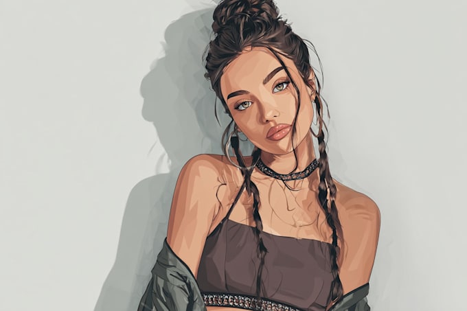 do semi realistic character designw