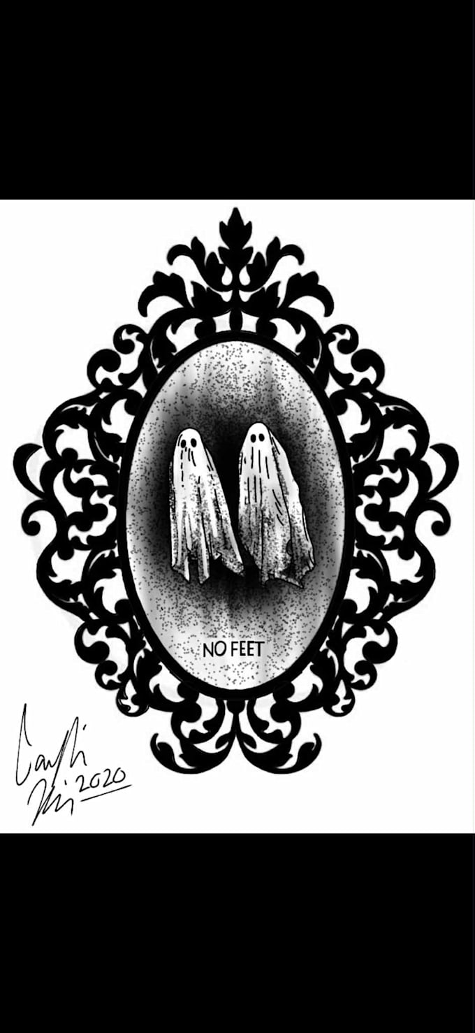 creepy gothic illustrations and tattoos