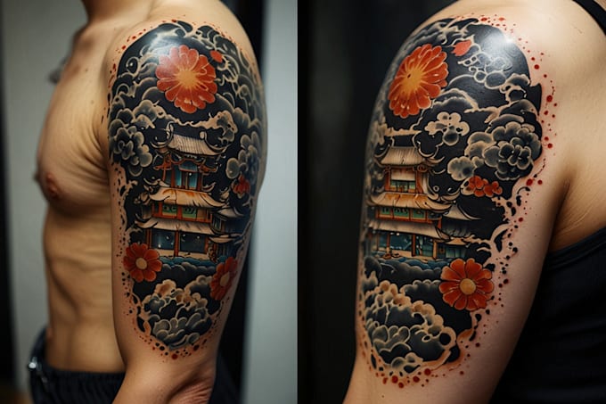 design a unique japanese tattoo design
