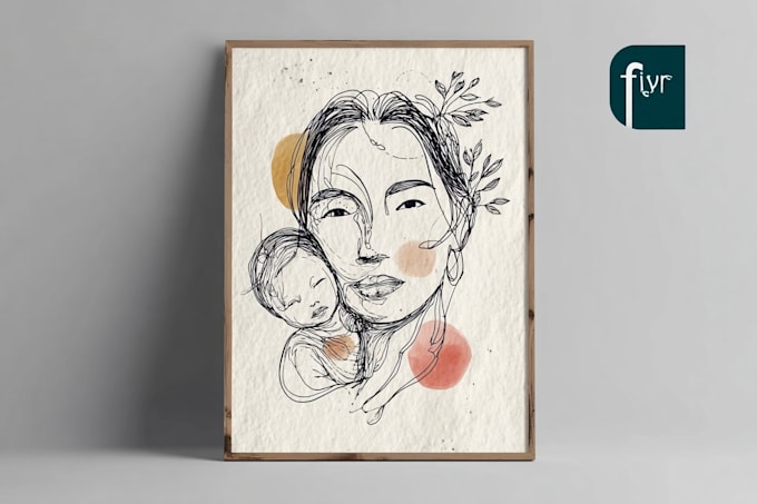 do scribble art, abstract line portrait