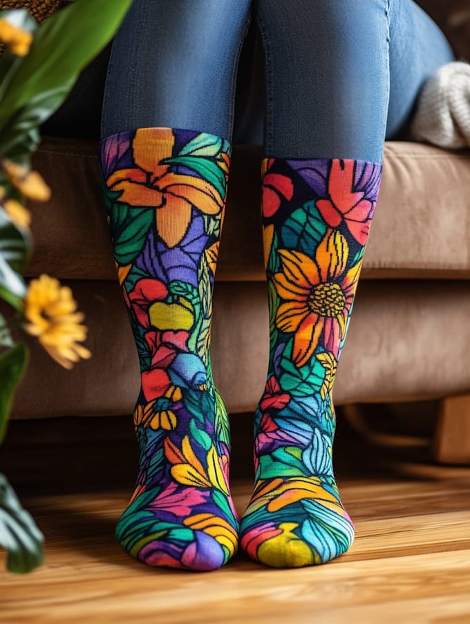 make a custom and pattern socks design