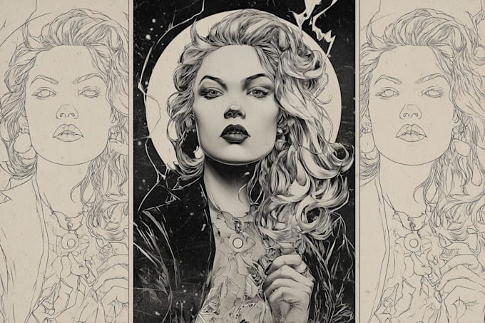 draw linework tattoo design or minimalist tattoo for you