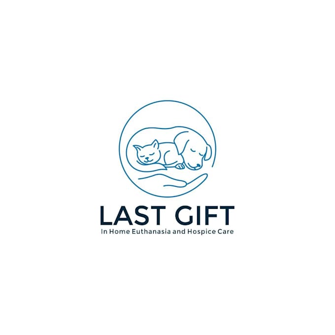 do compassionate home veterinary hospice pet logo design