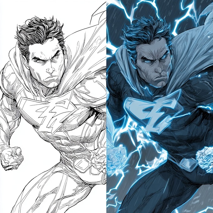 do superhero comic page superhero character for comics