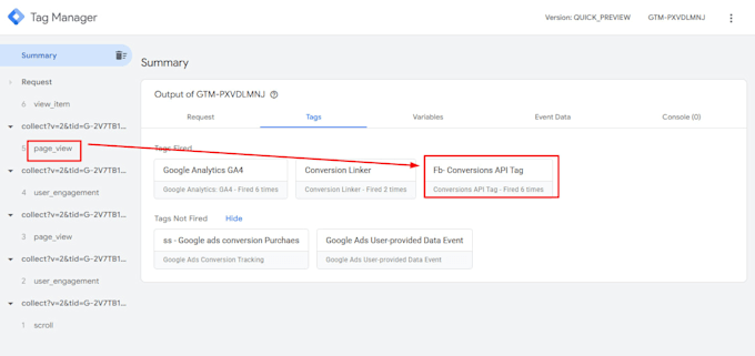 setup facebook meta pixel shopify, conversion api, fix tiktok pixel, ga4 by gtm
