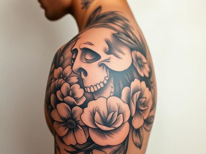 create unique realism tattoo design with my style
