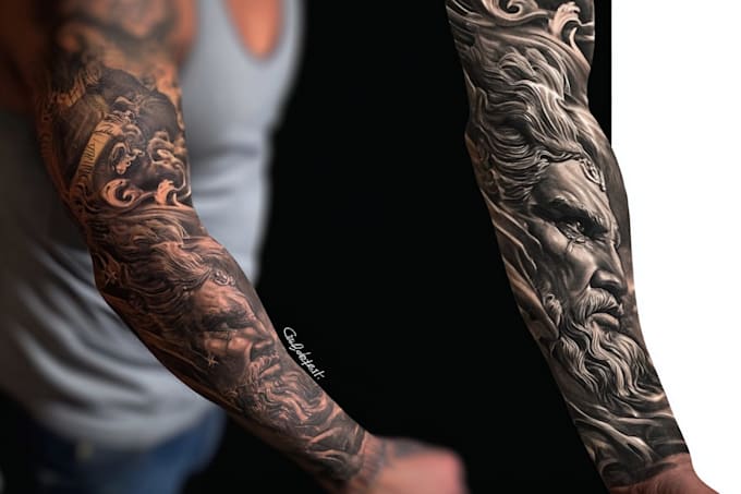 create a tattoo design for tattoo sleeve
