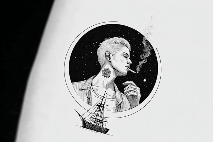 make professional minimalist tattoo design