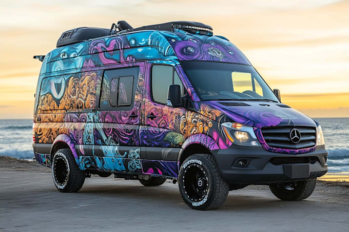 design a creative wrap for your van, car, bus