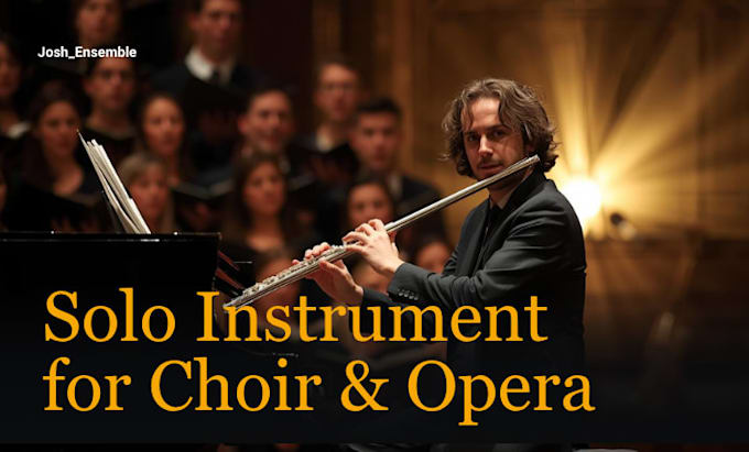 compose and record solo instrumental for choral arrangement or opera section