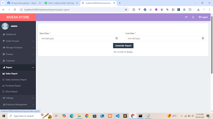 build shop management inventory and ledger account