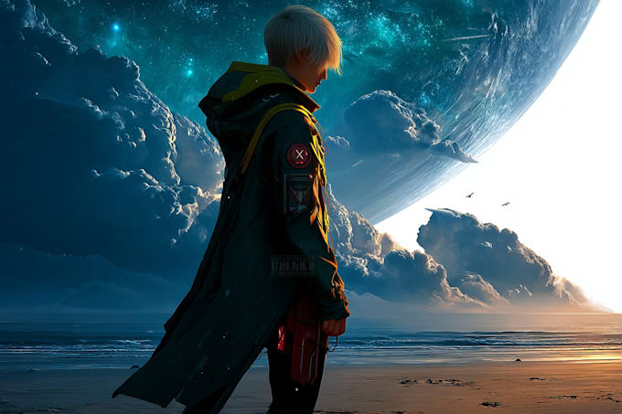 create sci fi illustrations