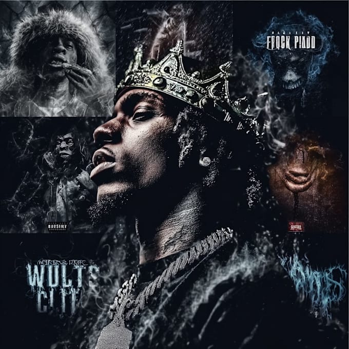 Design stunning rap album cover and hip hop mixtape art or single art ...