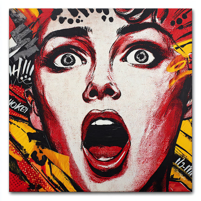 create graffiti pop art canvas designs and murals