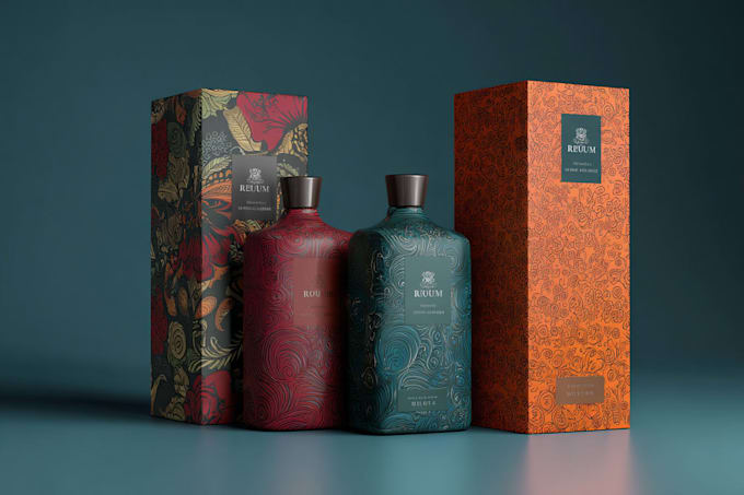 create modern product packaging or label design