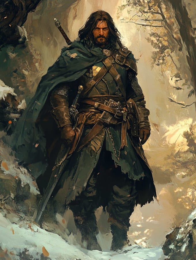 draw fantasy character illustration