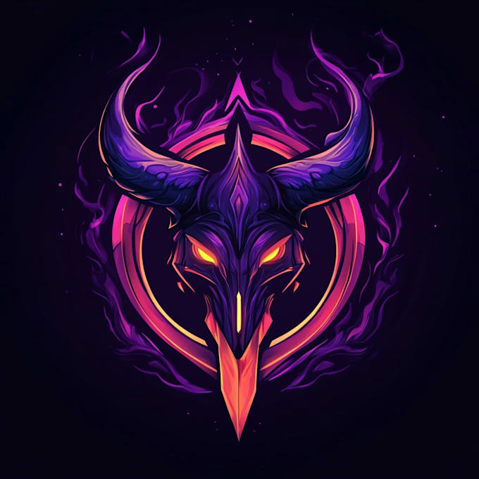 draw unique fantasy logo