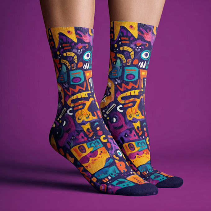 design custom and unique socks design