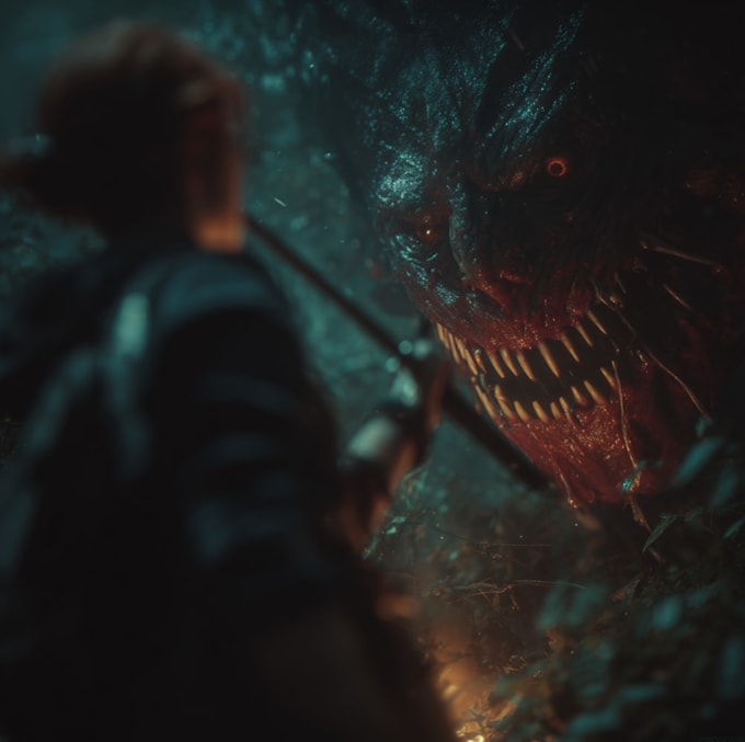 create surreal dark art with psychological horror