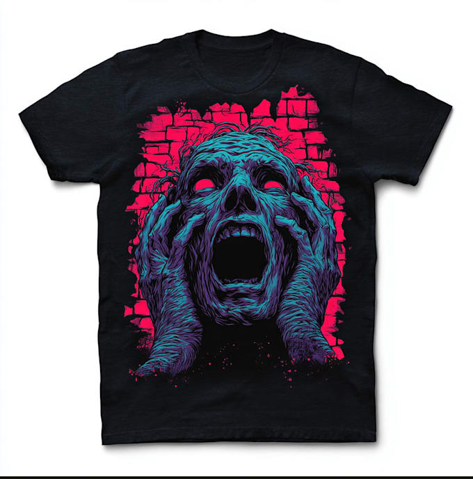 create a custom illustrated t shirt design for you