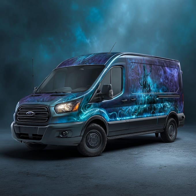 do modern car, van wrap design, trailer wrap design
