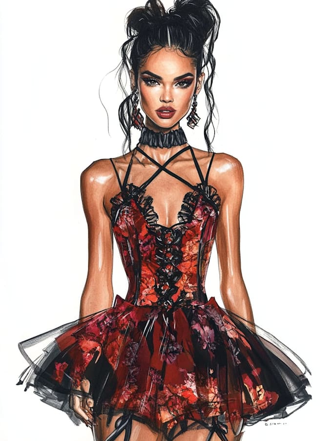 create fashion, accessories and objects illustration