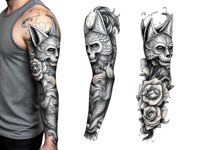 create custom and realism tattoo design