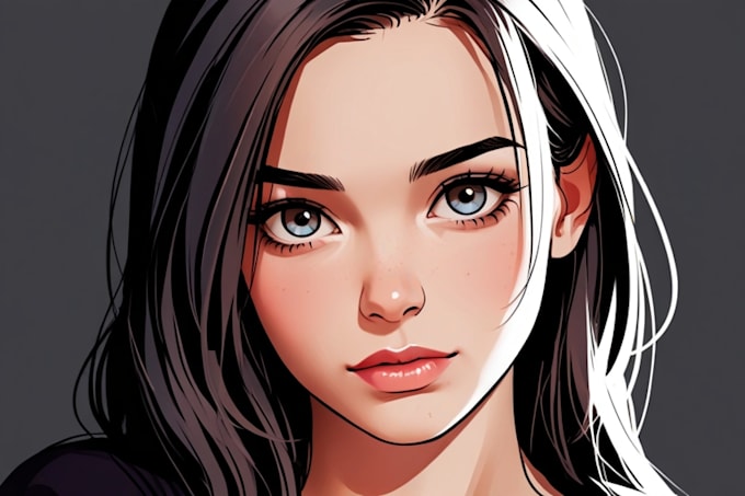 make detailed vector art portrait