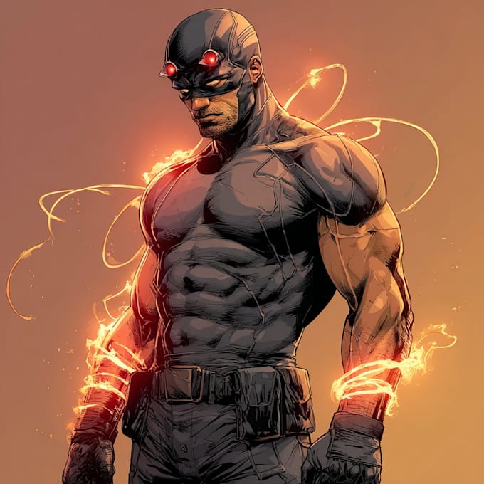 superhero comic book art and illustration