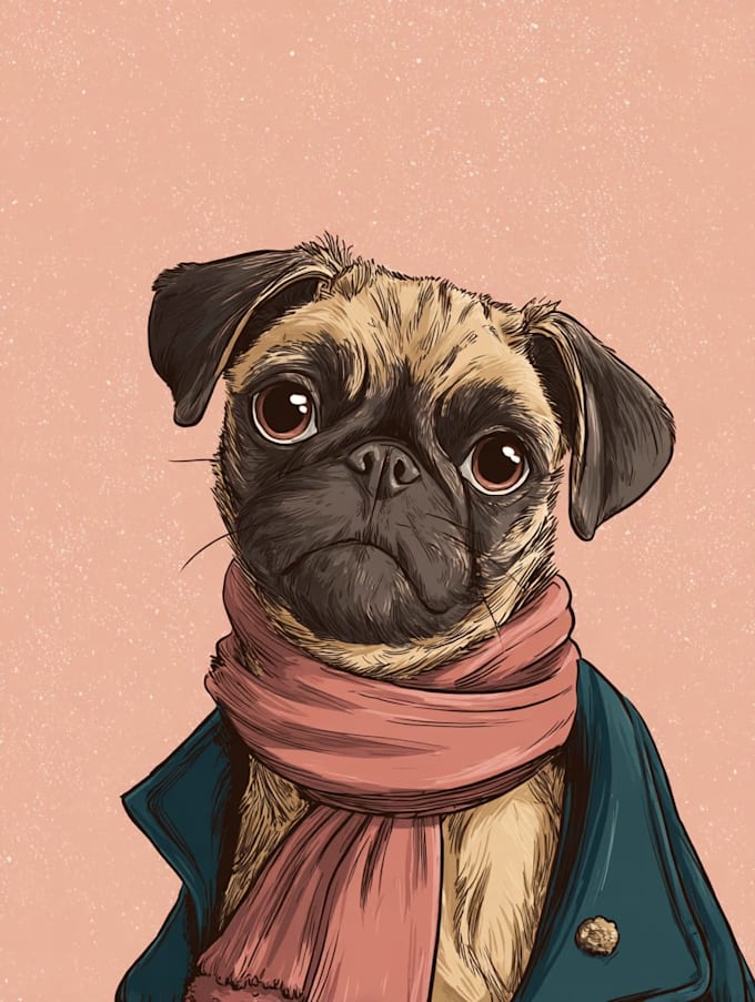 draw disney pet portrait