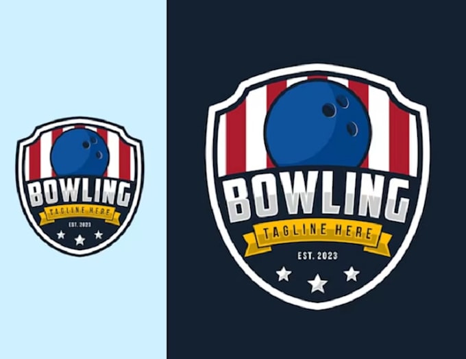 create exclusive and marvelous bowling logo design