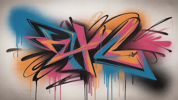 do illustration expressionism mural art, graffity, abstract
