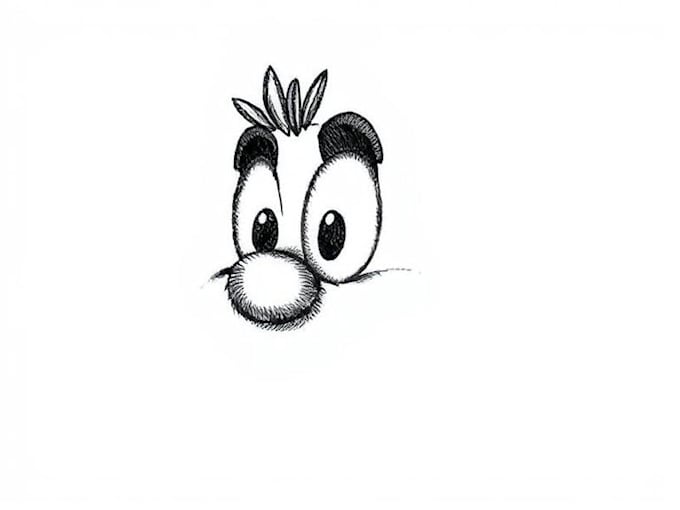 draw a crosshatching engraving style illustration