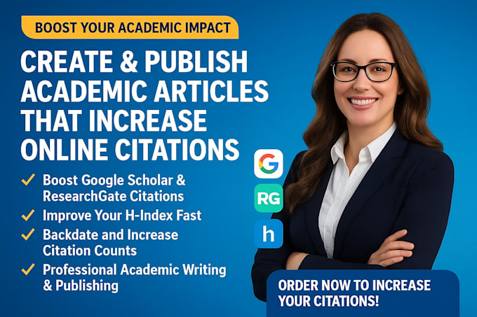 create and publish academic articles that increase online citations