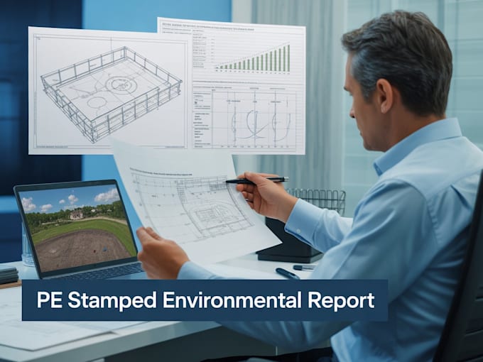 Create environmental and site assessment report with pe stamped design ...