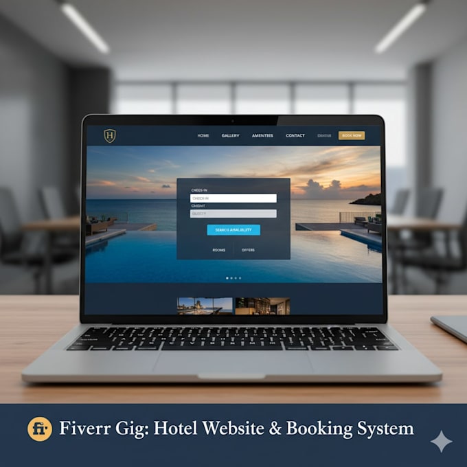 create a stunning mobile friendly hotel website with booking system