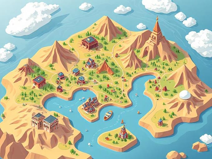 Create stunning isometric and vector map illustrations by Carstonmons ...